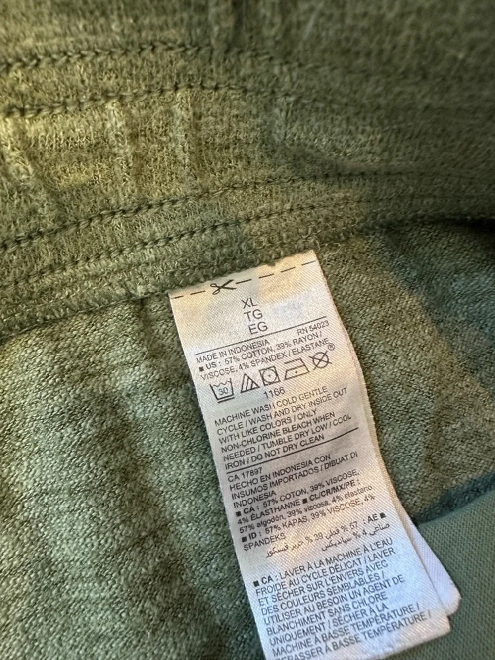 OLD NAVY Two-Piece Set with Sleeveless Crop Tank & Shorts in Cotton, Women’s XL